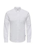 Onsremy Ls Reg Wash Oxford Shirt White ONLY & SONS