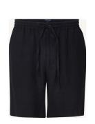 Casual Linen Shorts Black Lexington Clothing