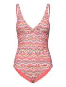 Zigzag Simi Swimsuit Pink Panos Emporio