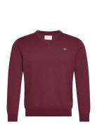 Classic Cotton V-Neck Burgundy GANT