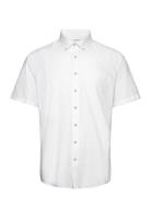 Cotton/Linen Shirt S/S White Lindbergh