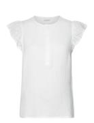 Mljuana Lia Wo Cap Sleeve Top 2F White Mamalicious