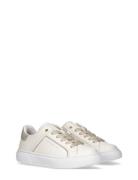Low Cut Lace-Up Sneaker Cream Tommy Hilfiger