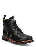 Tumbled Leather Boot Black Polo Ralph Lauren