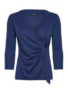 Stretch Jersey Top Navy Lauren Ralph Lauren