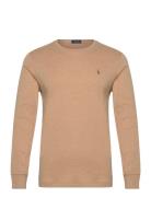 Custom Slim Fit Soft Cotton T-Shirt Beige Polo Ralph Lauren