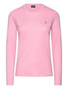 Long-Sleeve Jersey Crewneck Tee Pink Polo Ralph Lauren