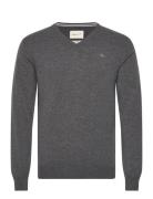 Superfine Lambswool V-Neck Grey GANT