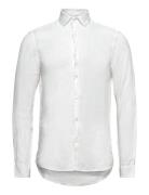 Linen Solid Slim Shirt White Calvin Klein
