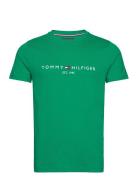 Tommy Logo Tee Green Tommy Hilfiger