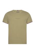 Tommy Logo Tipped Tee Green Tommy Hilfiger