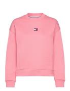 Tjw Bxy Badge Crew Ext Pink Tommy Jeans