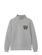 Nlfrajla Ls Half Zip Sweat Grey LMTD