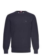 Oval Structure Crew Neck Blue Tommy Hilfiger
