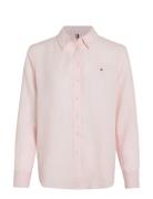 Linen Relaxed Shirt Ls Pink Tommy Hilfiger