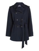 Cotton Short Trench Navy Tommy Hilfiger