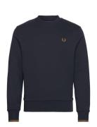 Crew Neck Sweatshirt Navy Fred Perry