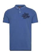 Applique Classic Fit Polo Blue Superdry