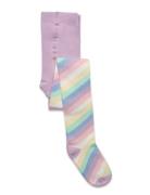 Tights Sg Cotton Candy Striped Patterned Lindex