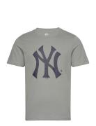 New York Yankees Primary Logo Graphic T-Shirt Grey Fanatics