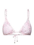 Fleurine Triangle Bikini Top Pink Malina