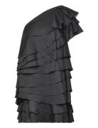 Amie -Shoulder Mini Dress Black Malina