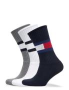 Th Men Sock 3P Flag Ecom White Tommy Hilfiger