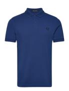 Plain Fred Perry Shirt Blue Fred Perry