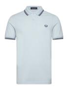 Twin Tipped Fp Shirt Blue Fred Perry