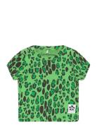 Leopard Ss Tee Green Mini Rodini