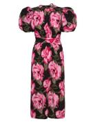 Jacquard Bell Maxi Dress Pink ROTATE Birger Christensen