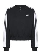 Essentials 3-Stripes Crop Sweatshirt Black Adidas Sportswear