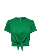 Onlmay Life S/S Short Knot Top Box Jrs Green ONLY