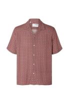 Slhrelax-Vero Shirt Ss Aop Pink Selected Homme