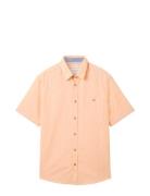 Cotton Linen Shirt Orange Tom Tailor
