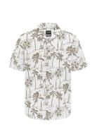 Onscaiden Ss Reg Hawaii Aop Linen Noos White ONLY & SONS