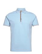 Mmgharvey Polo Ss Tee Blue Mos Mosh Gallery