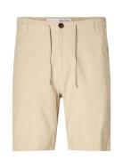 Slhregular-Brody Linen Shorts Noos Cream Selected Homme