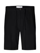 Slhregular-Brody Linen Shorts Noos Black Selected Homme
