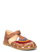 Sandals - Flat - Closed Toe - Patterned ANGULUS