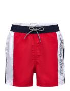 Jpstfiji Jjswim Colorblocking Ly Jnr Red Jack & J S