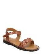 Sandals - Flat - Open Toe - Op Brown ANGULUS