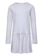 Dress L/S Modal Striped Blue Petit Piao