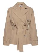 Trudy Short Trench Coat Beige Marville Road