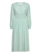 Dress W/ Smock Green Rosemunde