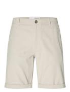 Slhslim-Luton Flex Shorts Noos Beige Selected Homme