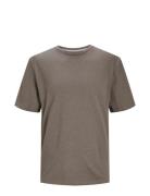 Jprcc Soft Linen Blend Ss Tee Brown Jack & J S