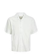 Jprbluoregon Jacquard Resort Shirt S/S White Jack & J S