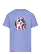 Photoprint Over D T-Shirt Blue Tom Tailor