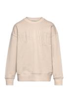 Over Printed Sweatshirt Beige Tom Tailor